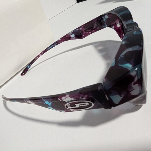 Jonathan Paul Polarized Fitovers Sunglasses Allure Turquoise Demi Grey. - Picture 8 of 11